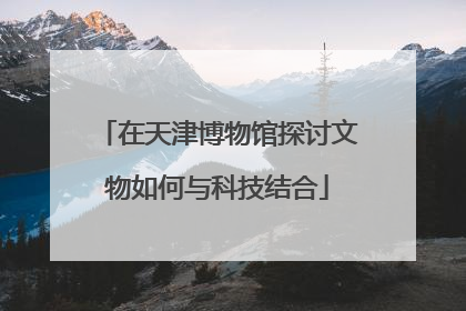 在天津博物馆探讨文物如何与科技结合