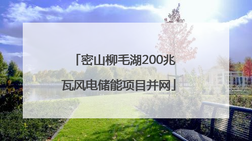 密山柳毛湖200兆瓦风电储能项目并网
