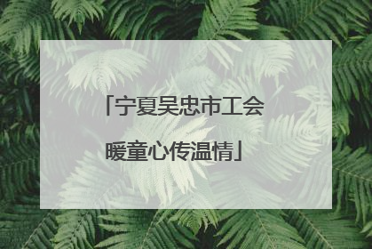 宁夏吴忠市工会暖童心传温情
