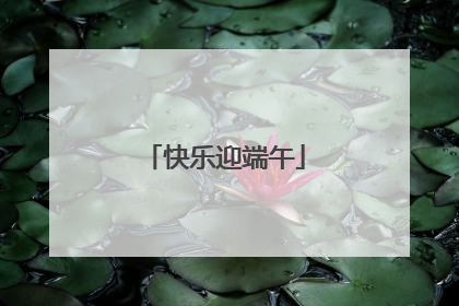 快乐迎端午