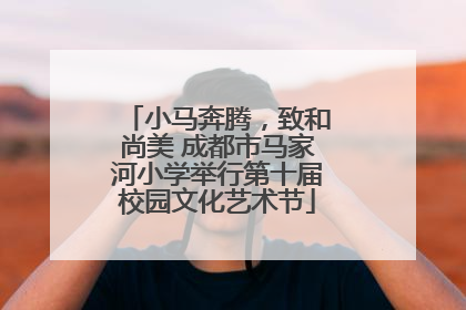小马奔腾，致和尚美 成都市马家河小学举行第十届校园文化艺术节