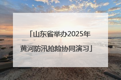 山东省举办2025年黄河防汛抢险协同演习