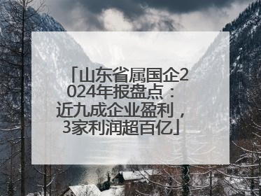 山东省属国企2024年报盘点：近九成企业盈利，3家利润超百亿