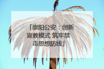 崇阳公安：创新宣教模式 筑牢禁毒思想防线