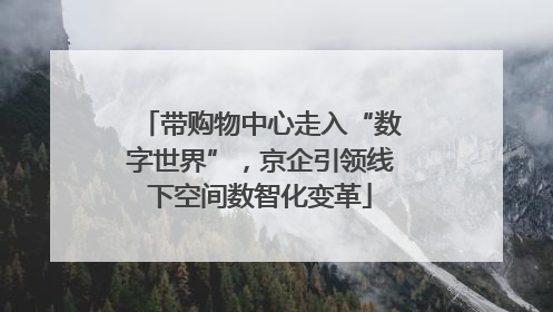 带购物中心走入“数字世界”，京企引领线下空间数智化变革