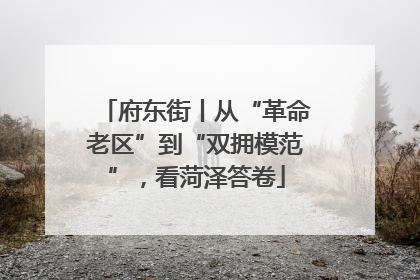 府东街丨从“革命老区”到“双拥模范”，看菏泽答卷