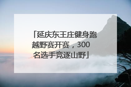 延庆东王庄健身跑越野赛开赛，300名选手竞逐山野
