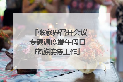 张家界召开会议专题调度端午假日旅游接待工作