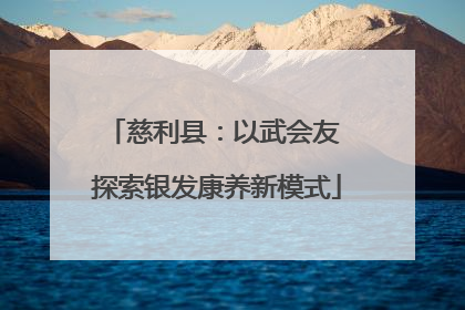 慈利县：以武会友 探索银发康养新模式