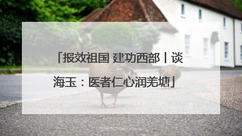 报效祖国 建功西部丨谈海玉：医者仁心润羌塘