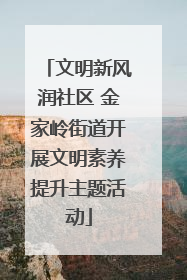 文明新风润社区 金家岭街道开展文明素养提升主题活动