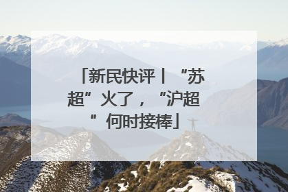 新民快评丨“苏超”火了，“沪超”何时接棒