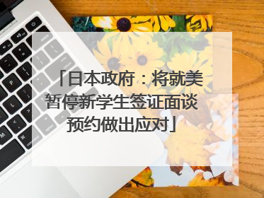 日本政府：将就美暂停新学生签证面谈预约做出应对