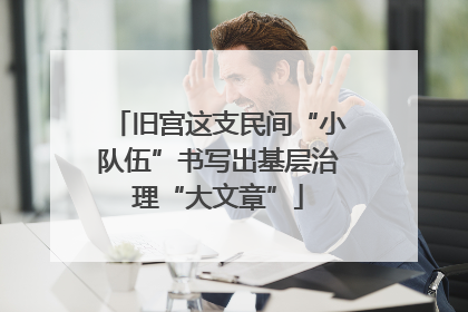 旧宫这支民间“小队伍”书写出基层治理“大文章”