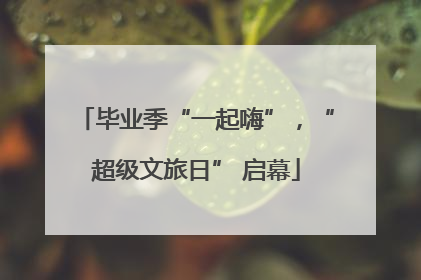 毕业季“一起嗨”，“超级文旅日” 启幕