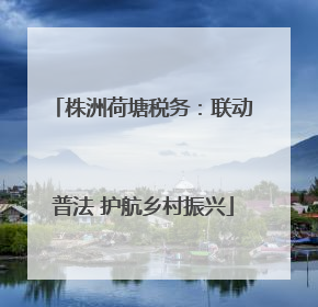 株洲荷塘税务：联动普法 护航乡村振兴