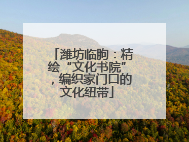 潍坊临朐：精绘“文化书院”，编织家门口的文化纽带