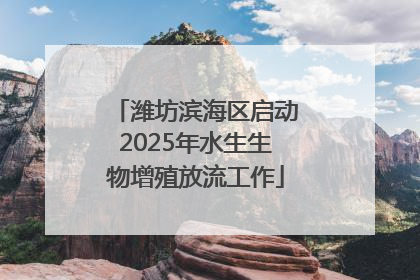潍坊滨海区启动2025年水生生物增殖放流工作