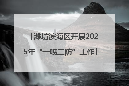 潍坊滨海区开展2025年“一喷三防”工作
