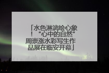 水色淋漓绘心象！“心中的自然”周崇涨水彩写生作品展在临安开幕
