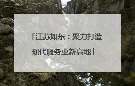 江苏如东：聚力打造现代服务业新高地