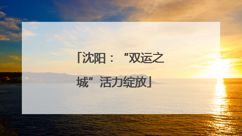 沈阳：“双运之城”活力绽放