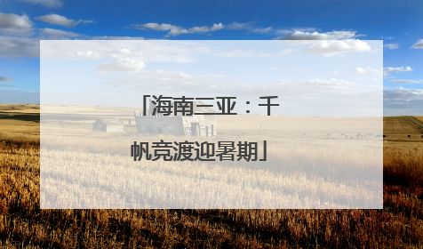 海南三亚：千帆竞渡迎暑期