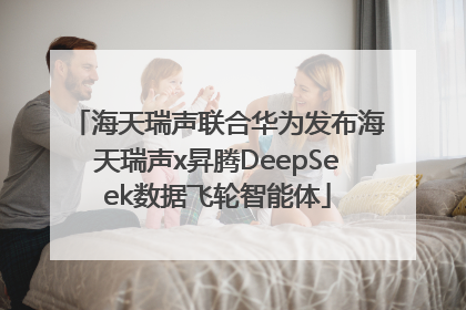 海天瑞声联合华为发布海天瑞声x昇腾DeepSeek数据飞轮智能体