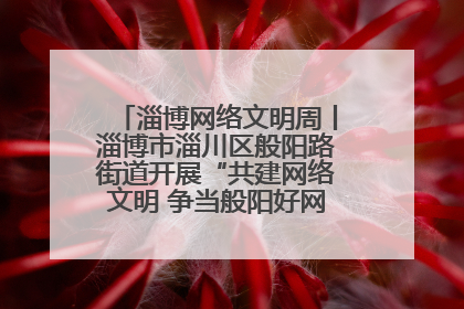 淄博网络文明周丨淄博市淄川区般阳路街道开展“共建网络文明 争当般阳好网民”主题宣讲活动
