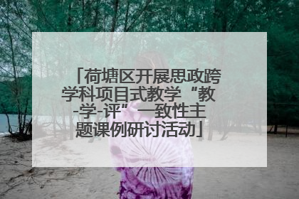 荷塘区开展思政跨学科项目式教学“教-学-评”一致性主题课例研讨活动