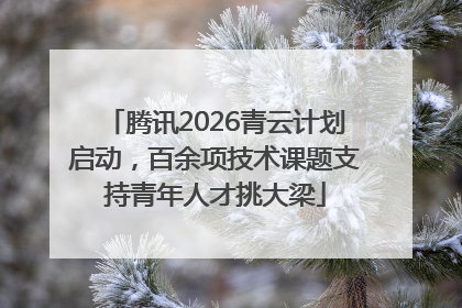 腾讯2026青云计划启动，百余项技术课题支持青年人才挑大梁