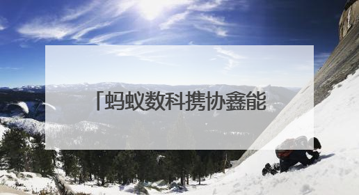 蚂蚁数科携协鑫能科成立蚂蚁鑫能 推进能源智能化