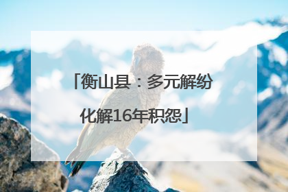 衡山县：多元解纷化解16年积怨