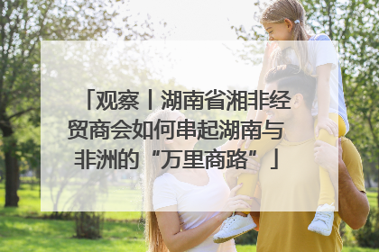 观察丨湖南省湘非经贸商会如何串起湖南与非洲的“万里商路”