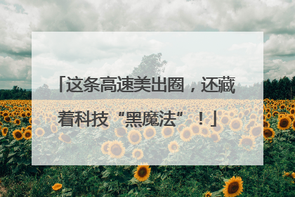 这条高速美出圈，还藏着科技“黑魔法”！