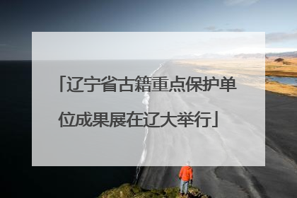 辽宁省古籍重点保护单位成果展在辽大举行