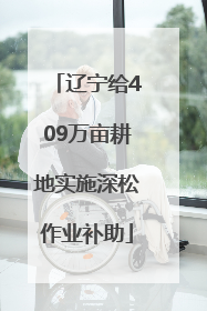 辽宁给409万亩耕地实施深松作业补助