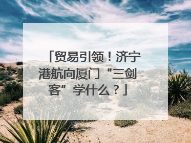 贸易引领！济宁港航向厦门“三剑客”学什么？