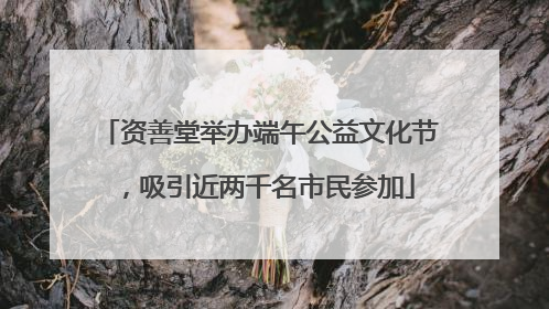 资善堂举办端午公益文化节，吸引近两千名市民参加