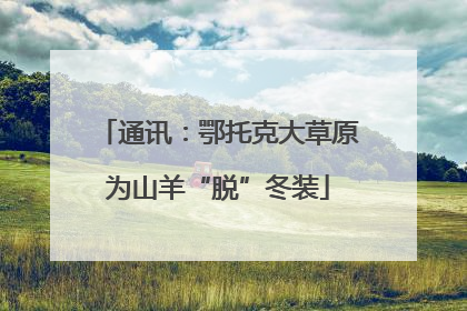 通讯：鄂托克大草原为山羊“脱”冬装