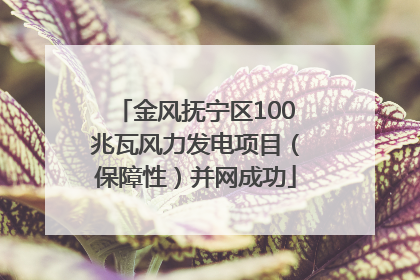 金风抚宁区100兆瓦风力发电项目（保障性）并网成功