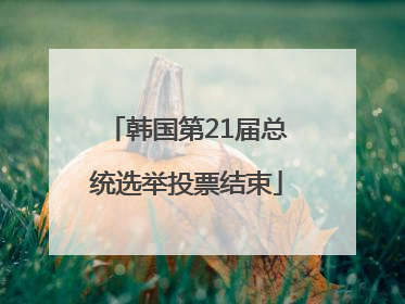 韩国第21届总统选举投票结束