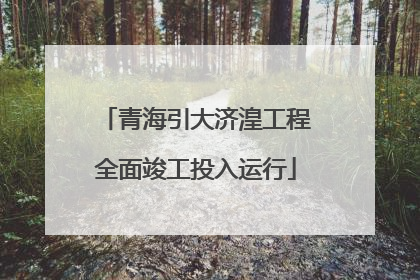 青海引大济湟工程全面竣工投入运行