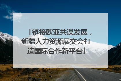 链接欧亚共谋发展，新疆人力资源展交会打造国际合作新平台