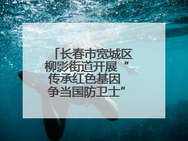 长春市宽城区柳影街道开展“传承红色基因 争当国防卫士”主题教育活动