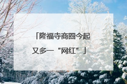 隆福寺商圈今起又多一“网红”