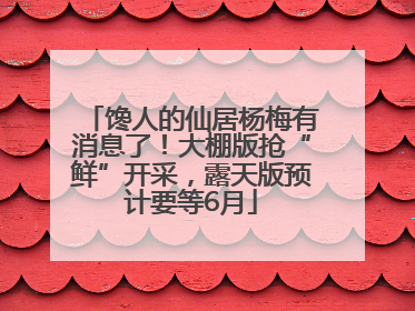 馋人的仙居杨梅有消息了！大棚版抢“鲜”开采，露天版预计要等6月