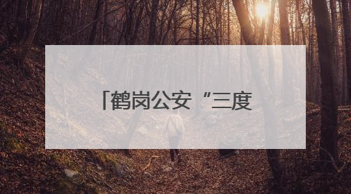鹤岗公安“三度”模式 打造政务服务新标杆