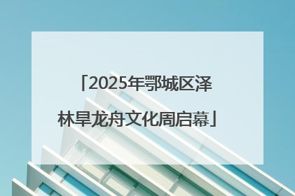 2025年鄂城区泽林旱龙舟文化周启幕