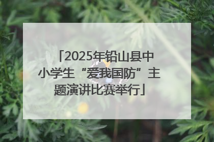 2025年铅山县中小学生“爱我国防”主题演讲比赛举行